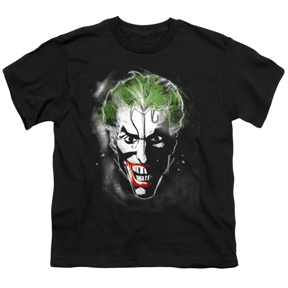 Batman Face Of Madness Kids Youth T Shirt Black