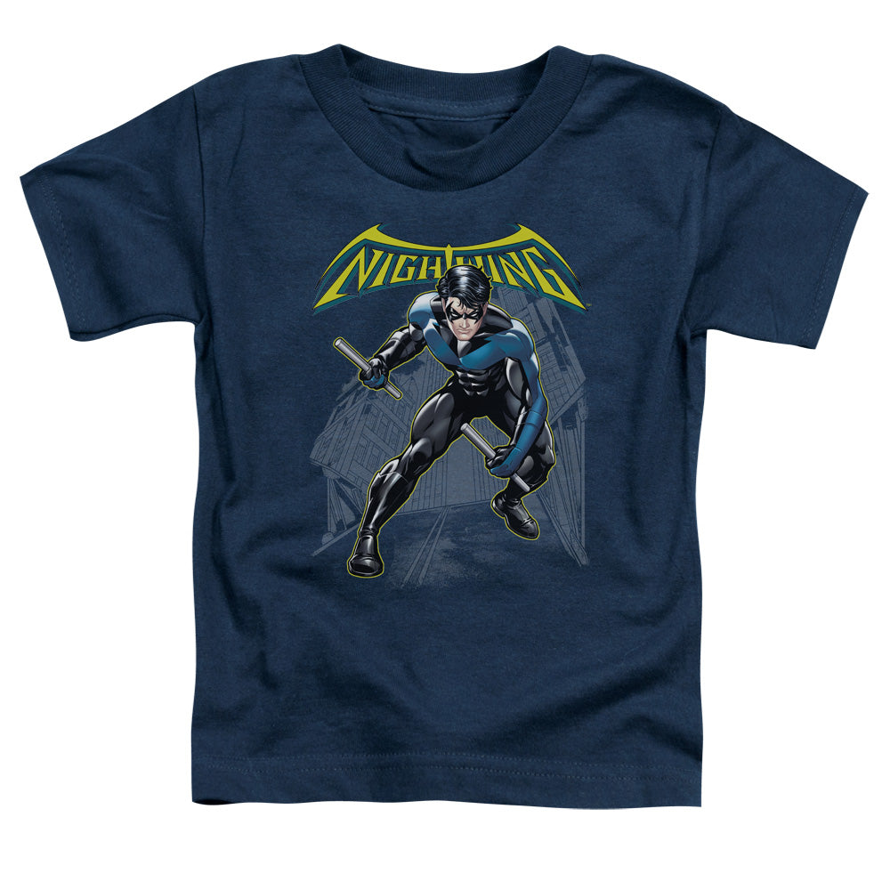 Batman Nightwing Toddler Kids Youth T Shirt Navy Blue