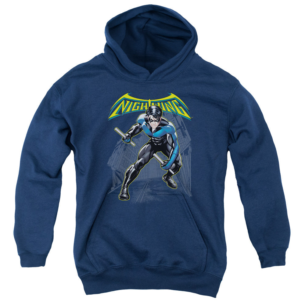 Batman Nightwing Kids Youth Hoodie Navy Blue