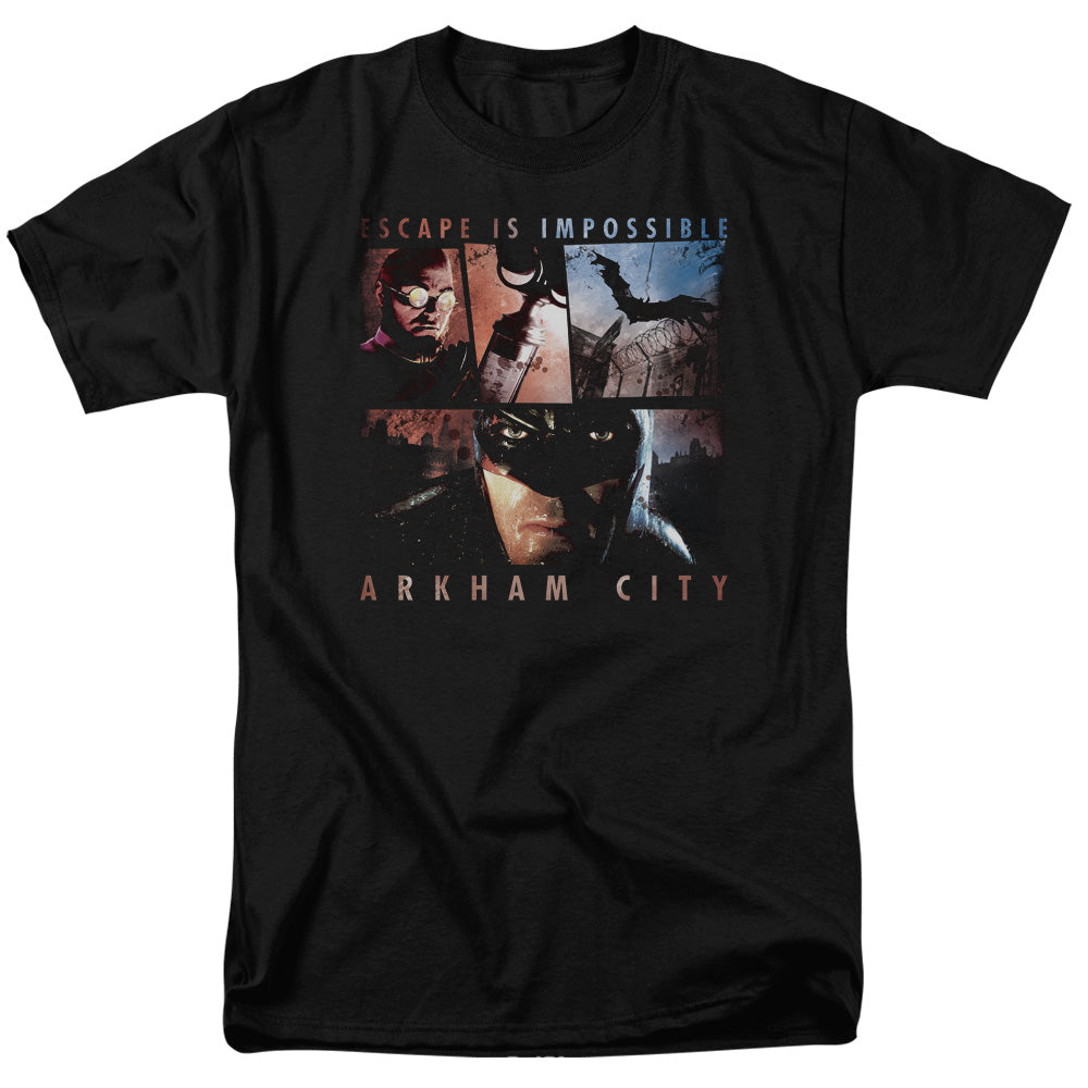 Arkham City Escape Is Impossible Mens T Shirt Black - clothing by TeeHivey.com