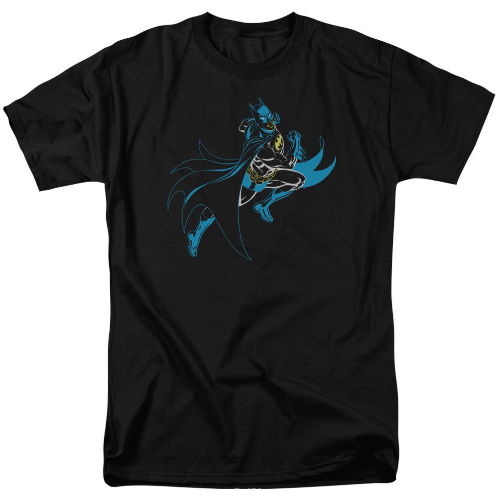 Batman Neon Batman Mens T Shirt Black