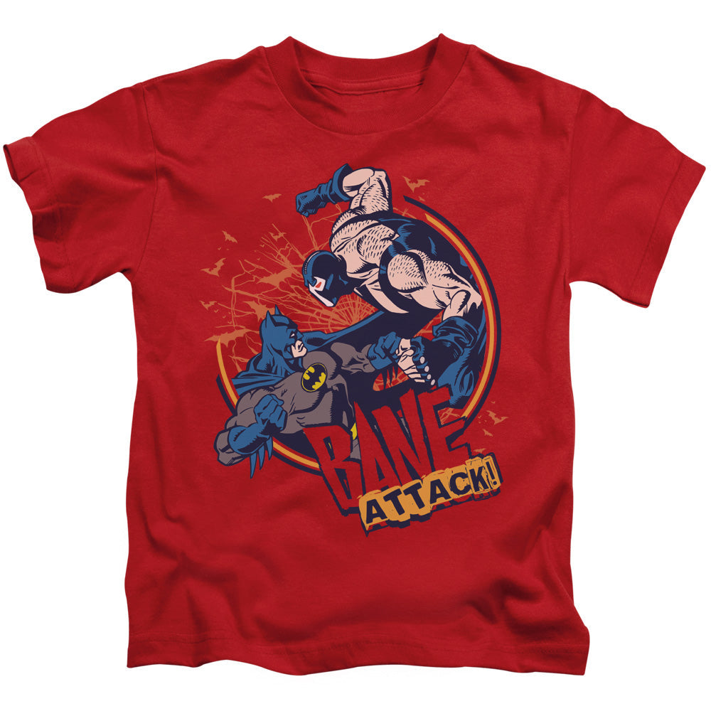 Batman Bane Atack! Juvenile Kids Youth T Shirt Red