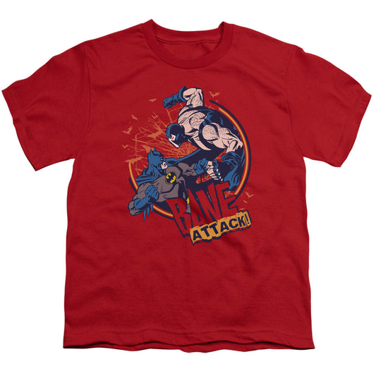 Batman Bane Atack! Kids Youth T Shirt Red