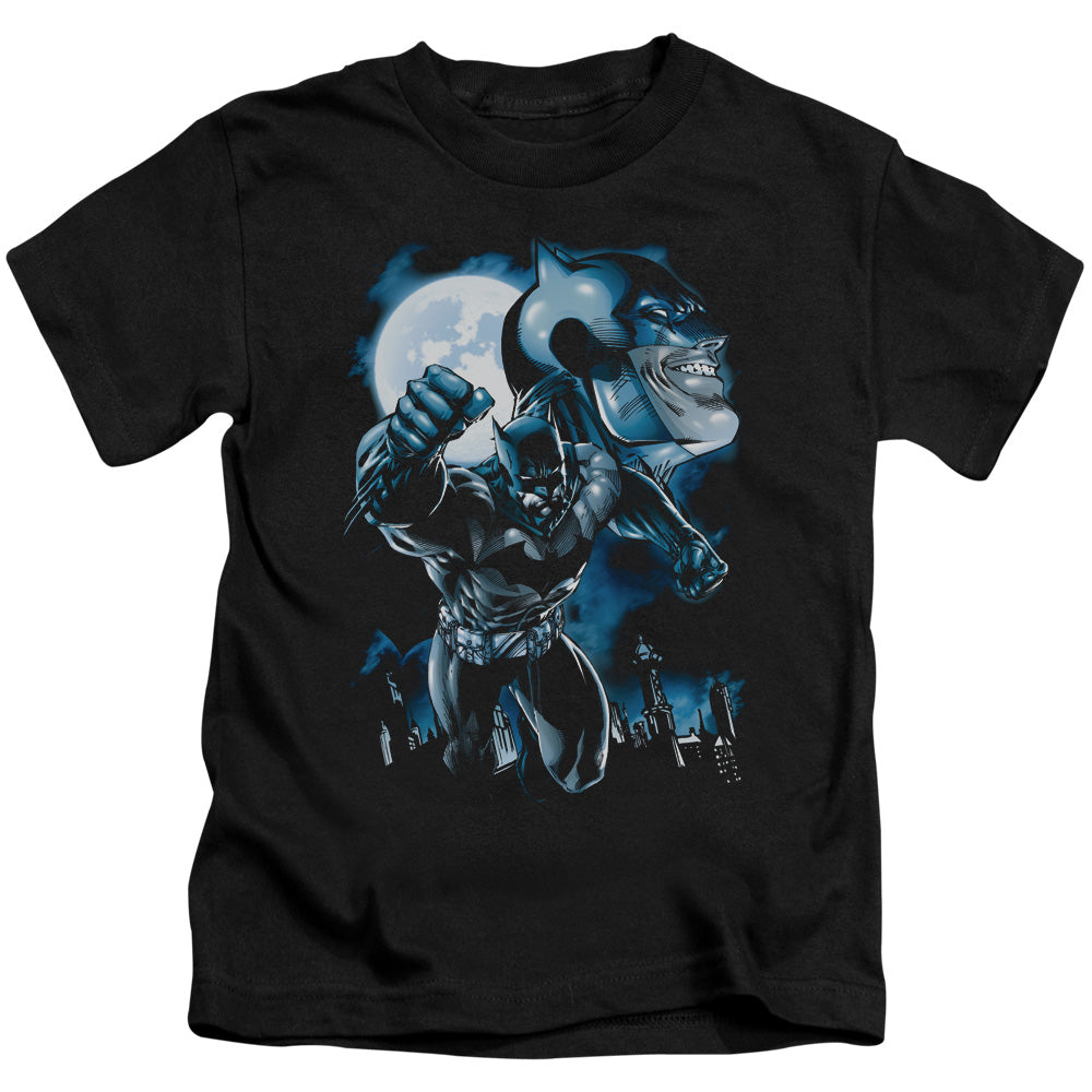 Batman Moonlight Bat Juvenile Kids Youth T Shirt Black