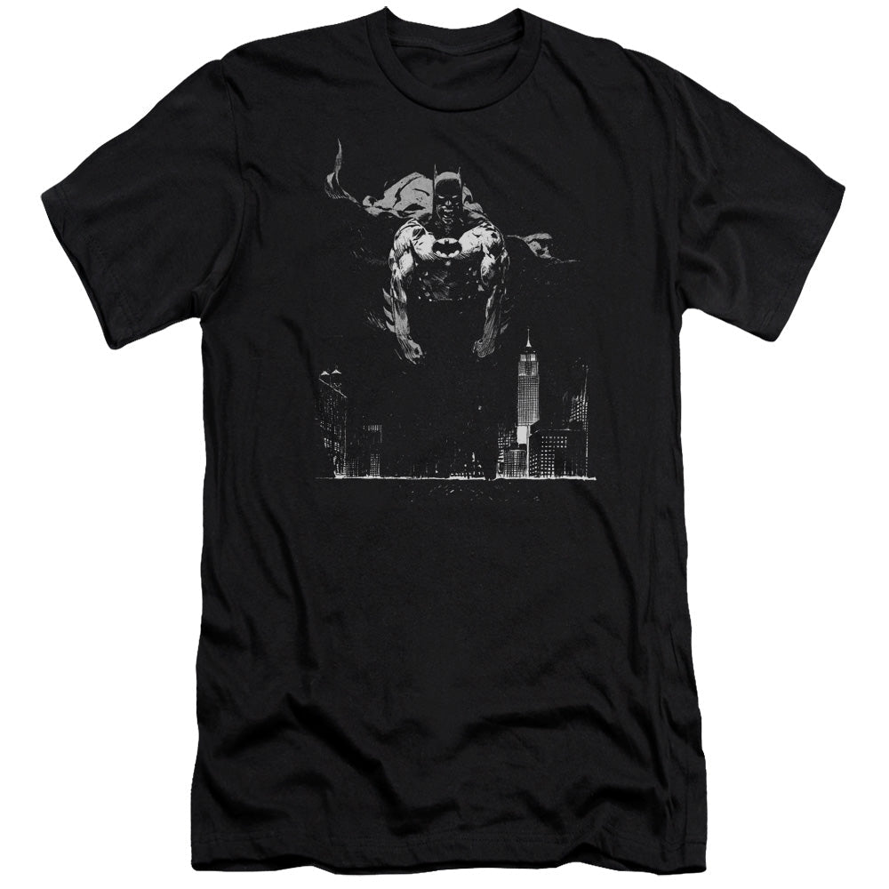 Batman Dirty City Premium Bella Canvas Slim Fit Mens T Shirt Black