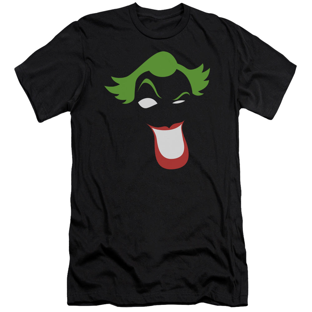 Batman Joker Simplified Slim Fit Mens T Shirt Black