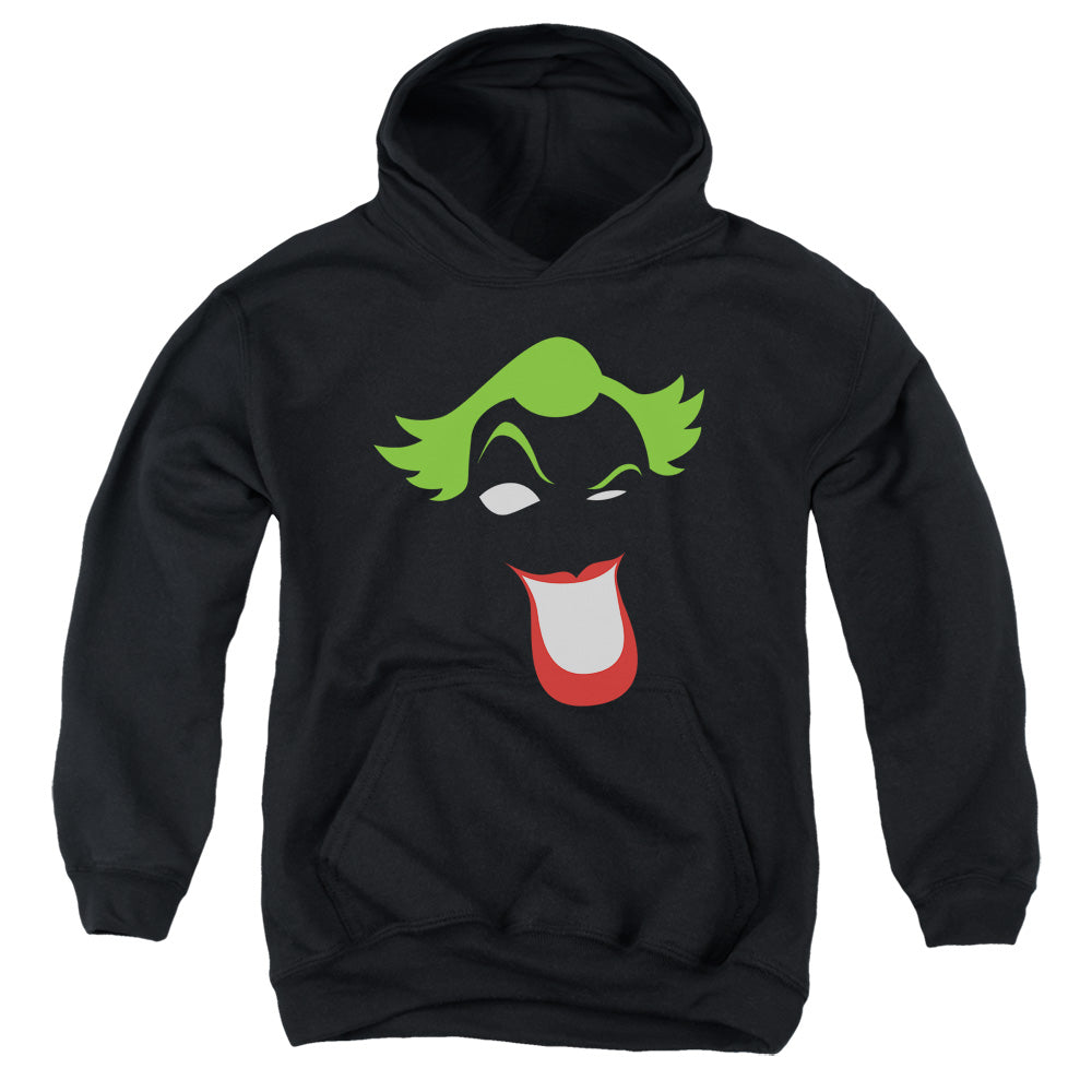 Batman Joker Simplified Kids Youth Hoodie Black
