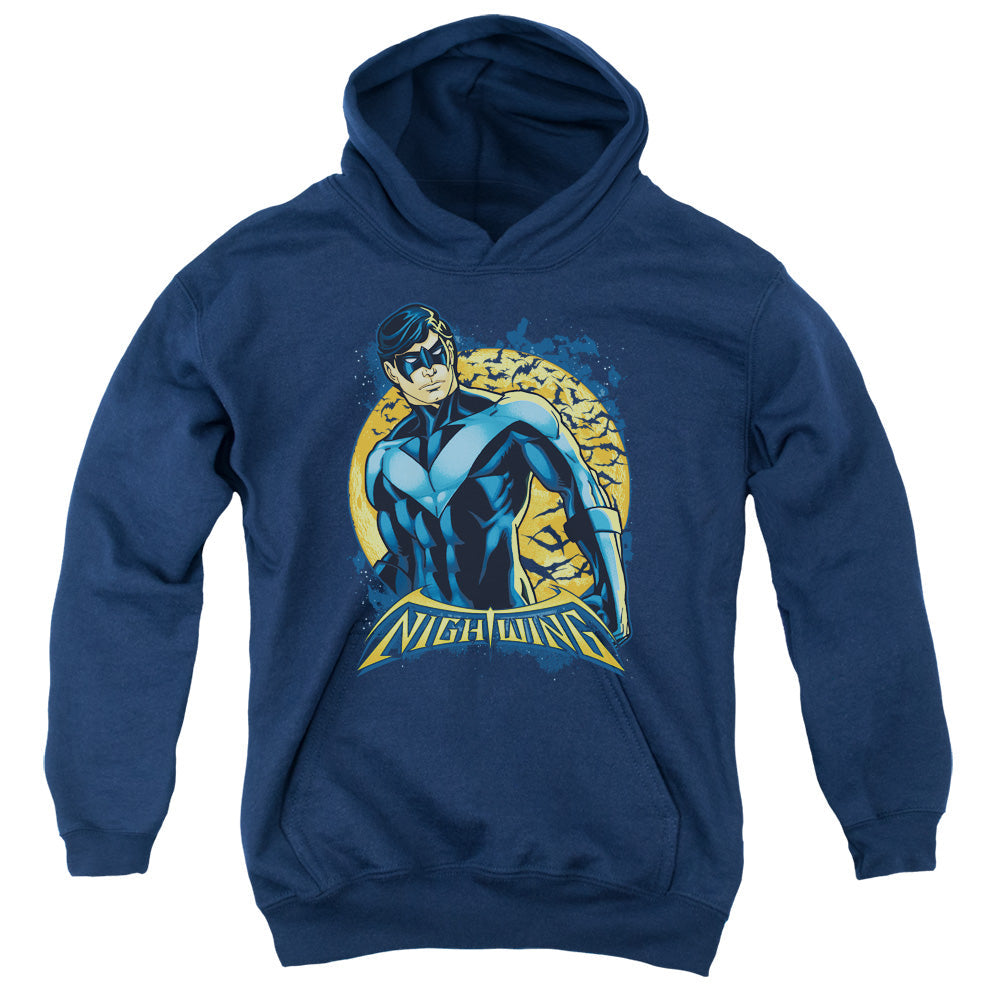 Batman Nightwing Moon Kids Youth Hoodie Navy Blue