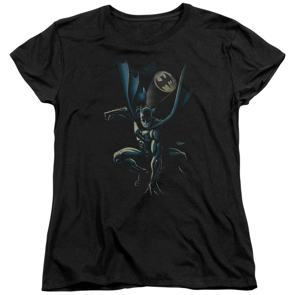 Batman Calling All Bats Womens T Shirt Black