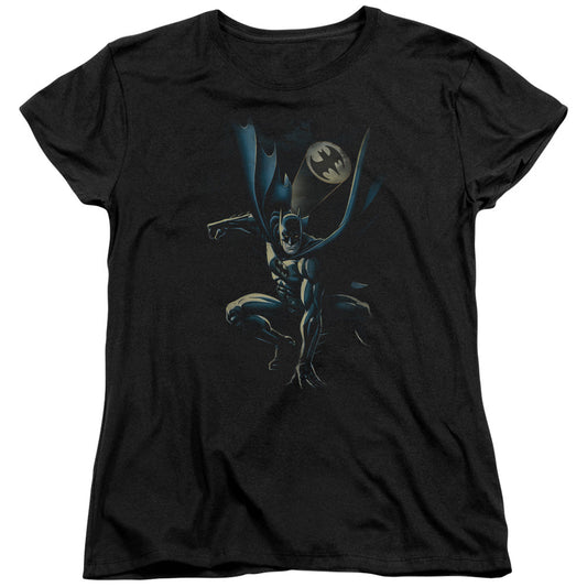 Batman Calling All Bats Womens T Shirt Black