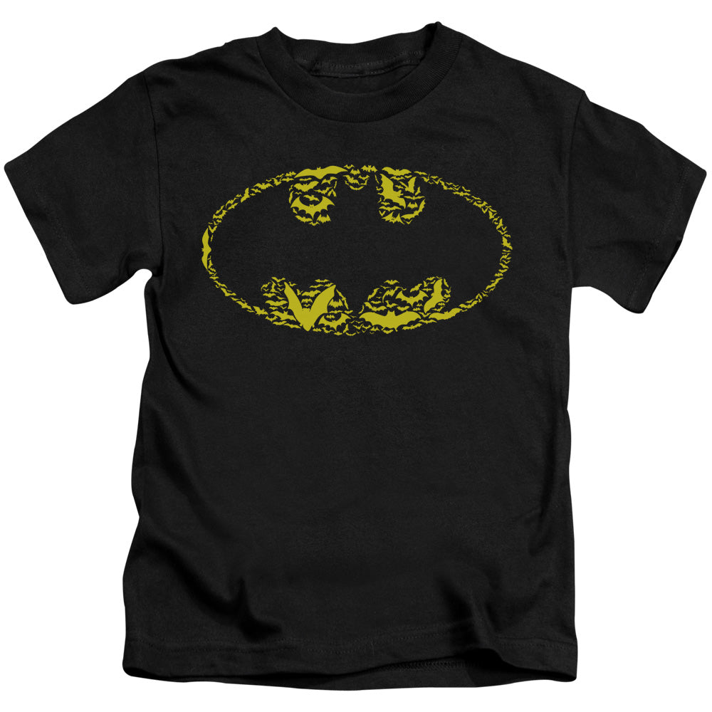 Batman Bats On Bats Juvenile Kids Youth T Shirt Black
