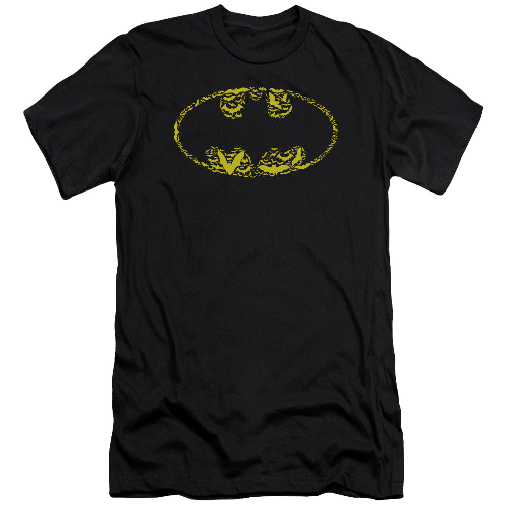 Batman Bats On Bats Premium Bella Canvas Slim Fit Mens T Shirt Black