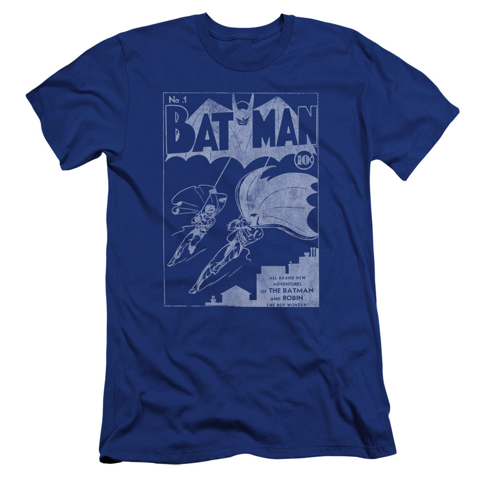 Batman Issue 1 Cover Premium Bella Canvas Slim Fit Mens T Shirt Royal Blue