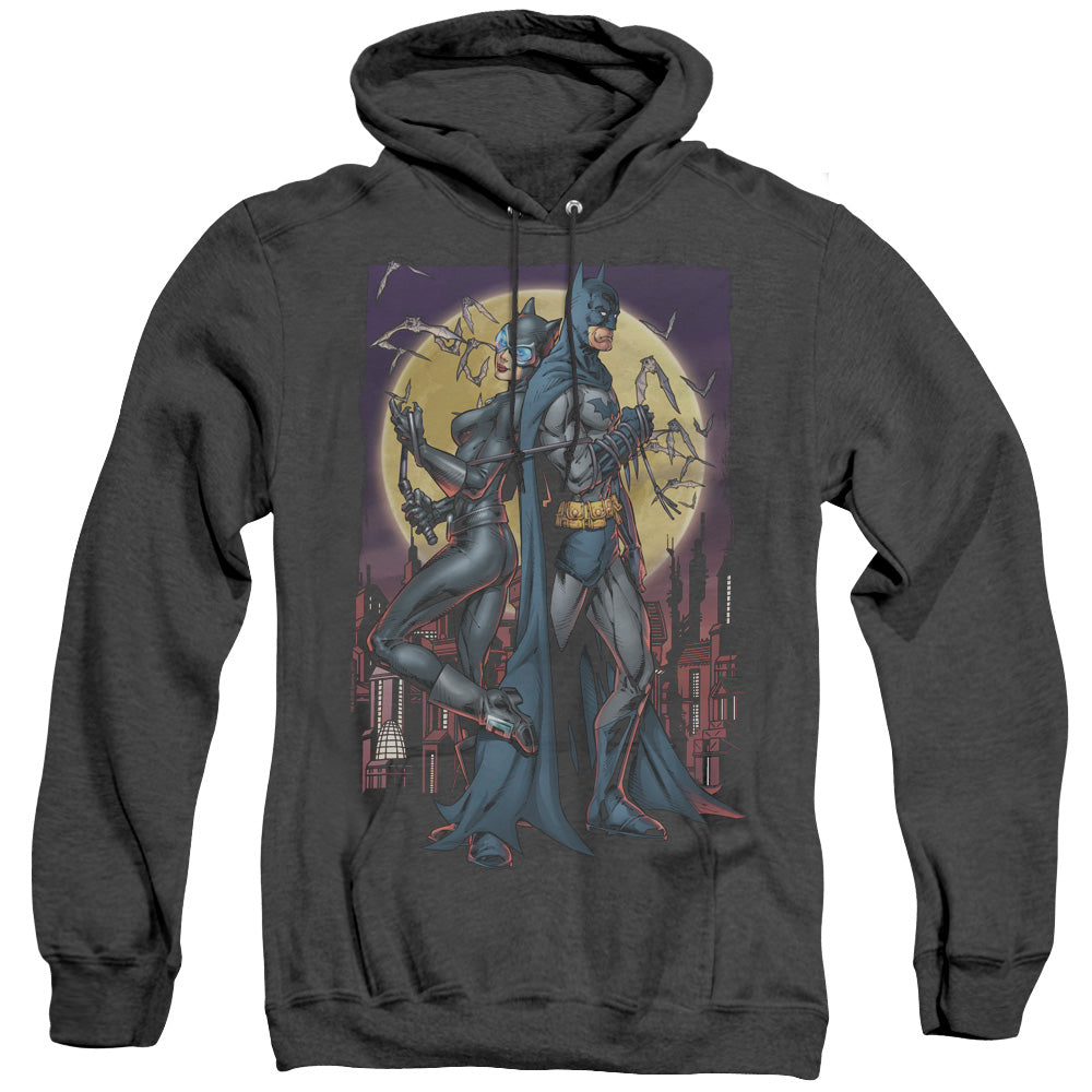 Batman Paint The Town Red Heather Mens Hoodie Black