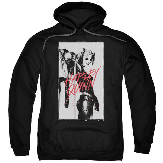 Batman Inked Quinn Mens Hoodie Black
