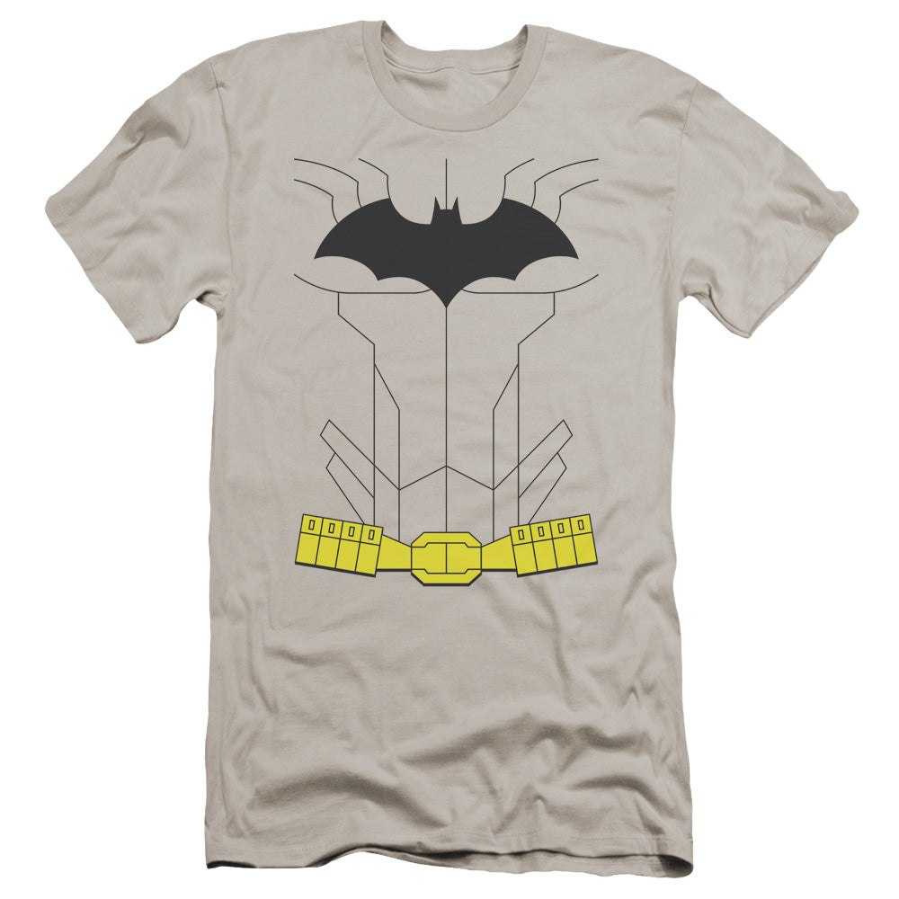 Batman New Batman Costume Premium Bella Canvas Slim Fit Mens T Shirt Silver