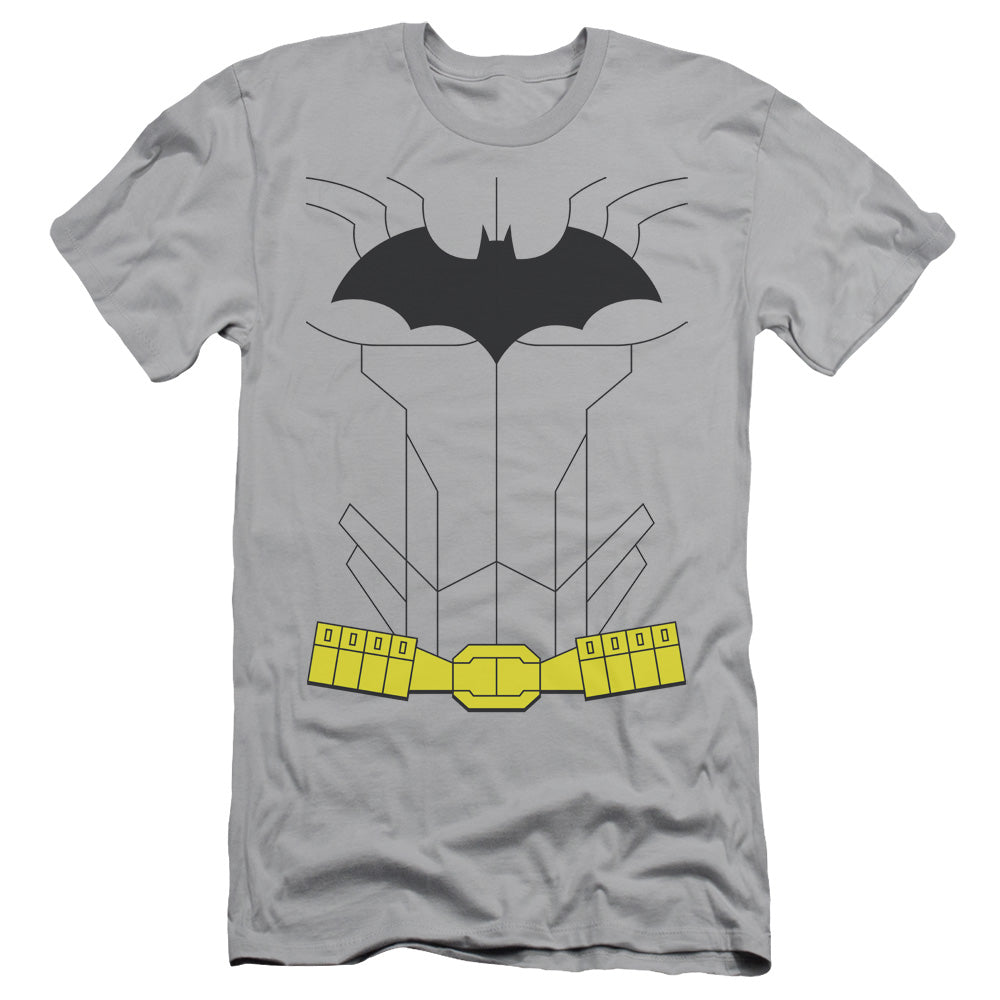 Batman New Batman Uniform Slim Fit Mens T Shirt Silver