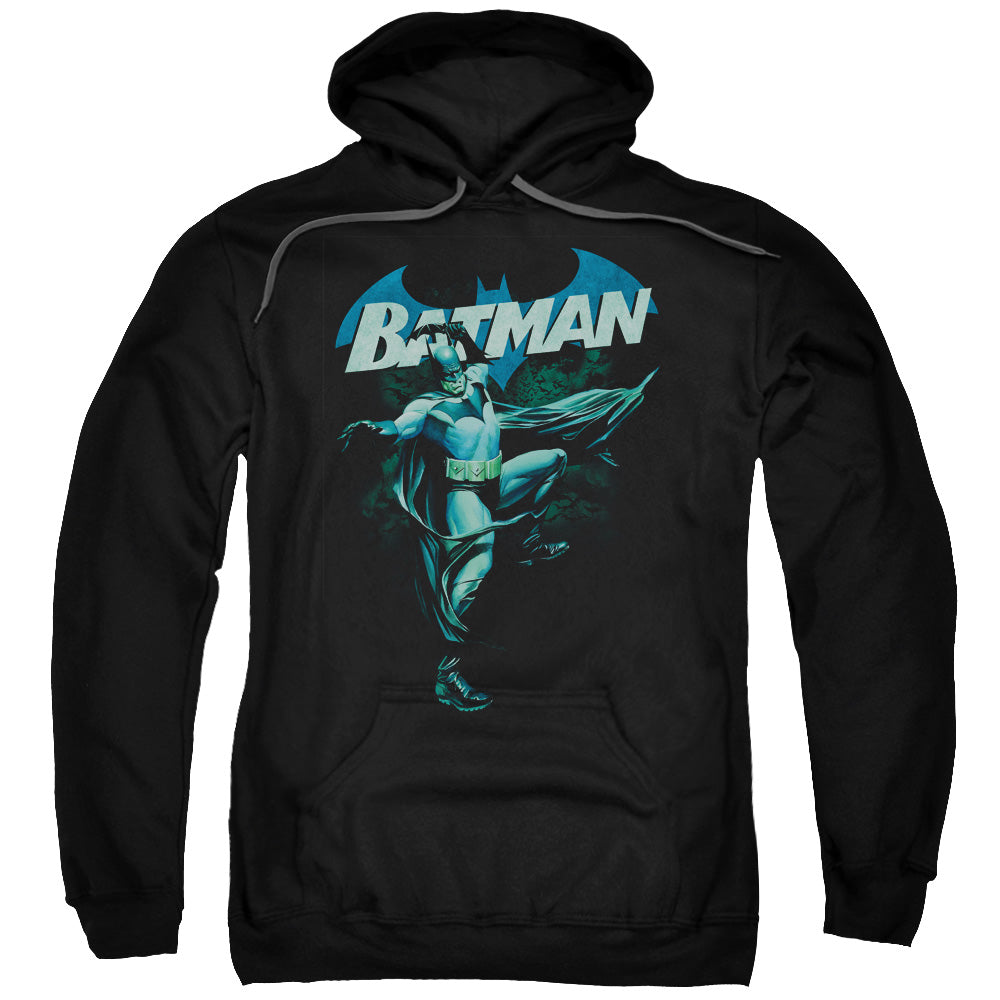 Batman Blue Bat Mens Hoodie Black