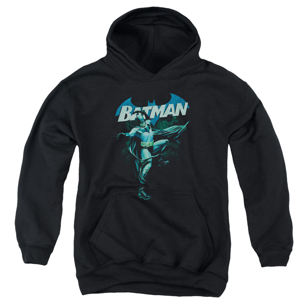 Batman Blue Bat Kids Youth Hoodie Black