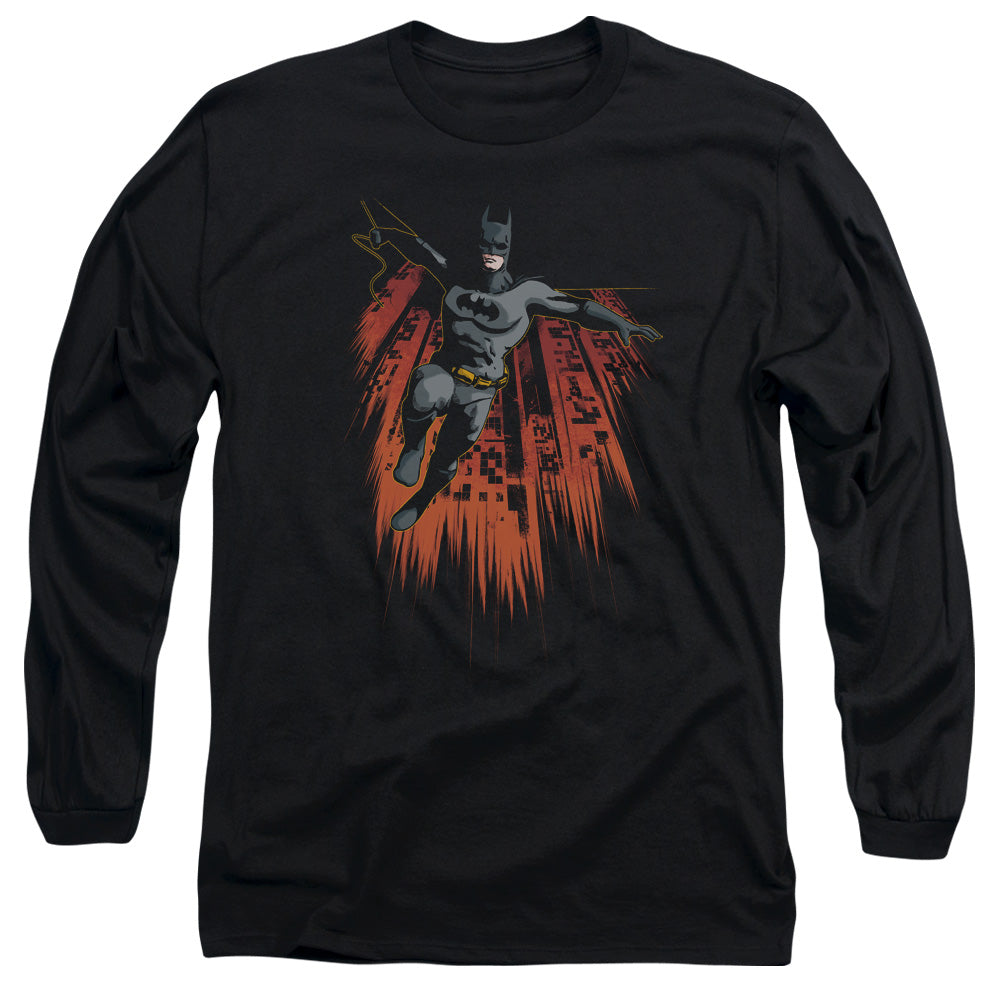 Batman Majestic Mens Long Sleeve Shirt Black