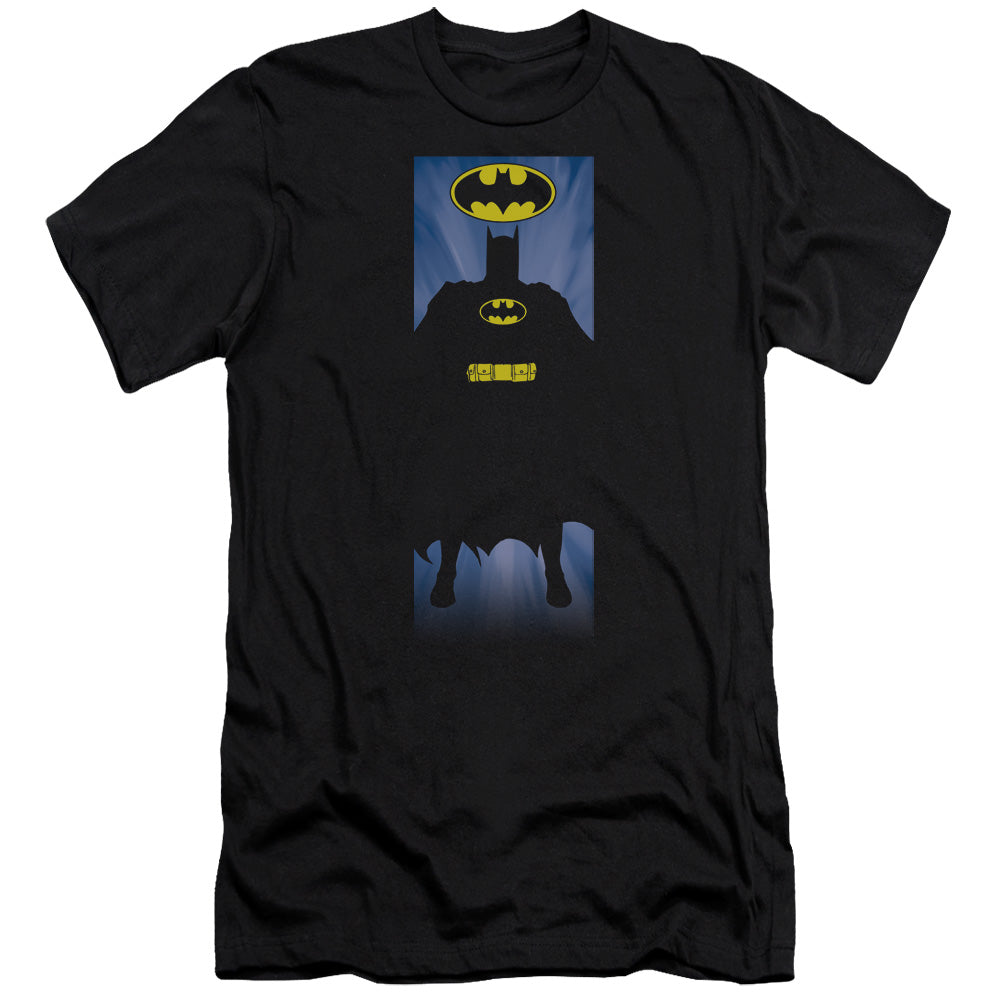 Batman Batman Block Premium Bella Canvas Slim Fit Mens T Shirt Black