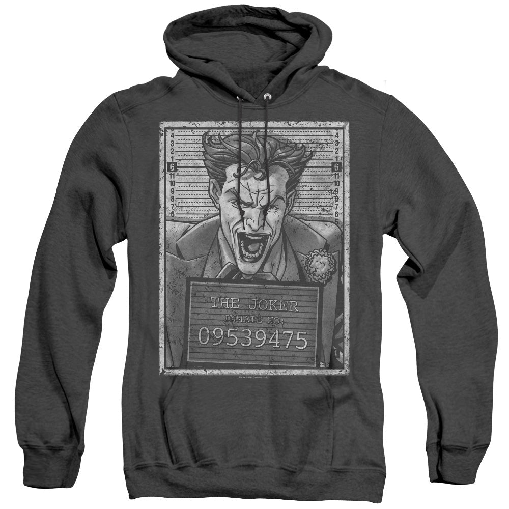 Batman Joker Inmate Heather Mens Hoodie Black