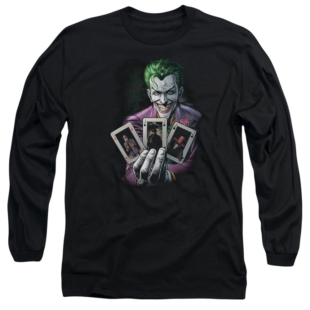 Batman 3 Of A Kind Mens Long Sleeve Shirt Black