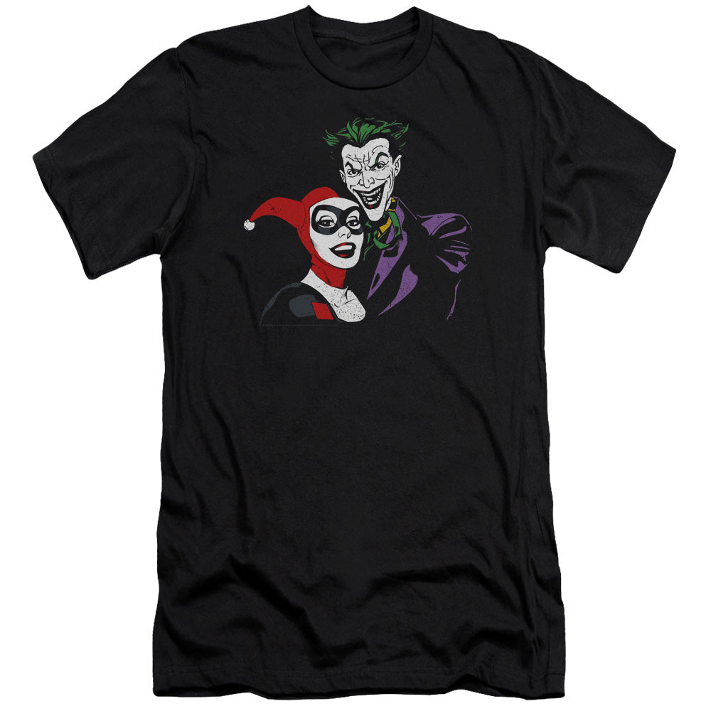 Batman Joker & Harley Premium Bella Canvas Slim Fit Mens T Shirt Black