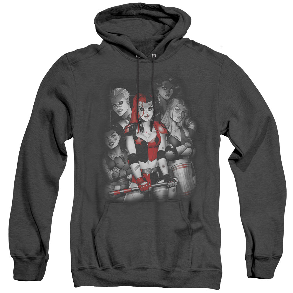 Batman Bad Gals Bw Heather Mens Hoodie Black