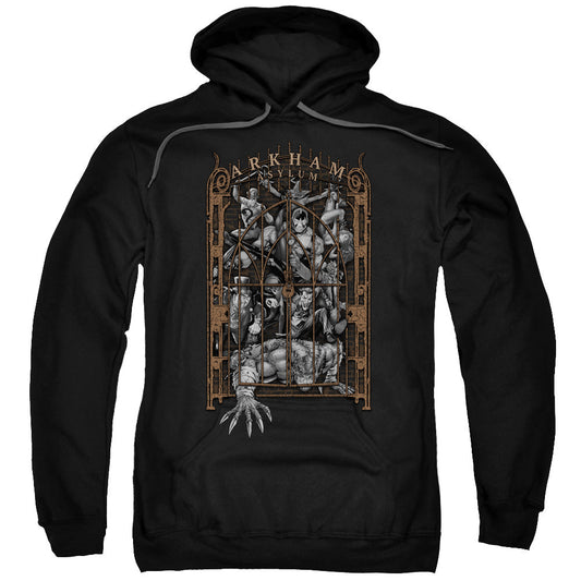 Batman Arkhams Gate Mens Hoodie Black