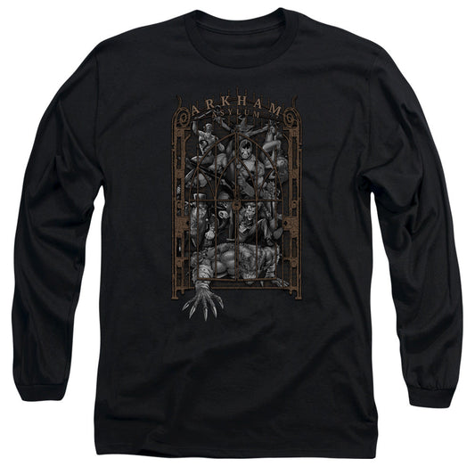 Batman Arkhams Gate Mens Long Sleeve Shirt Black