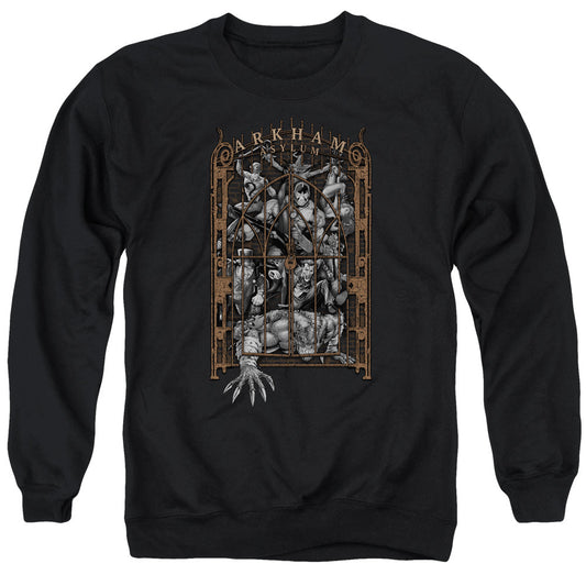 Batman Arkhams Gate Mens Crewneck Sweatshirt Black