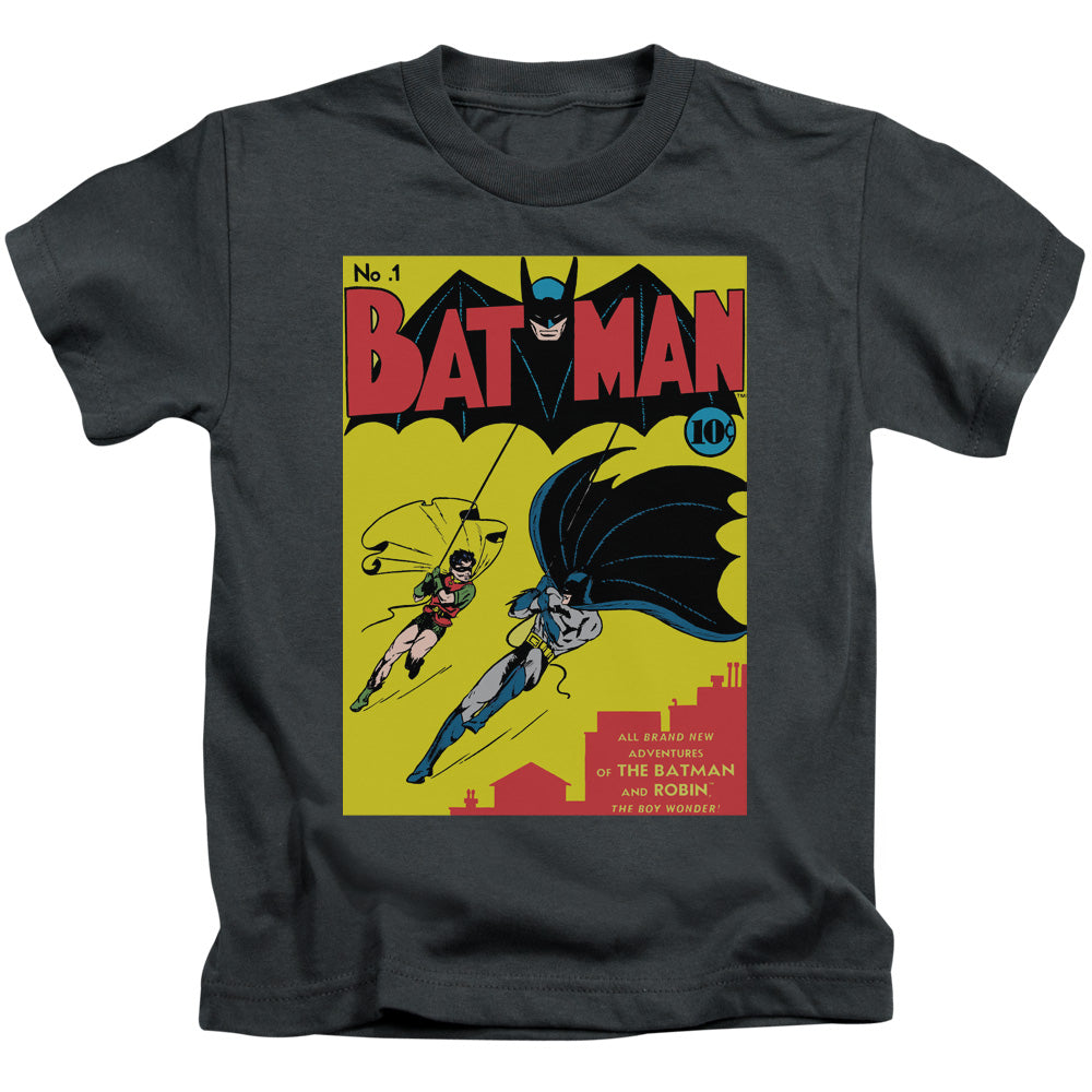 Batman Batman First Juvenile Kids Youth T Shirt Charcoal