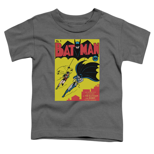 Batman Batman First Toddler Kids Youth T Shirt Charcoal