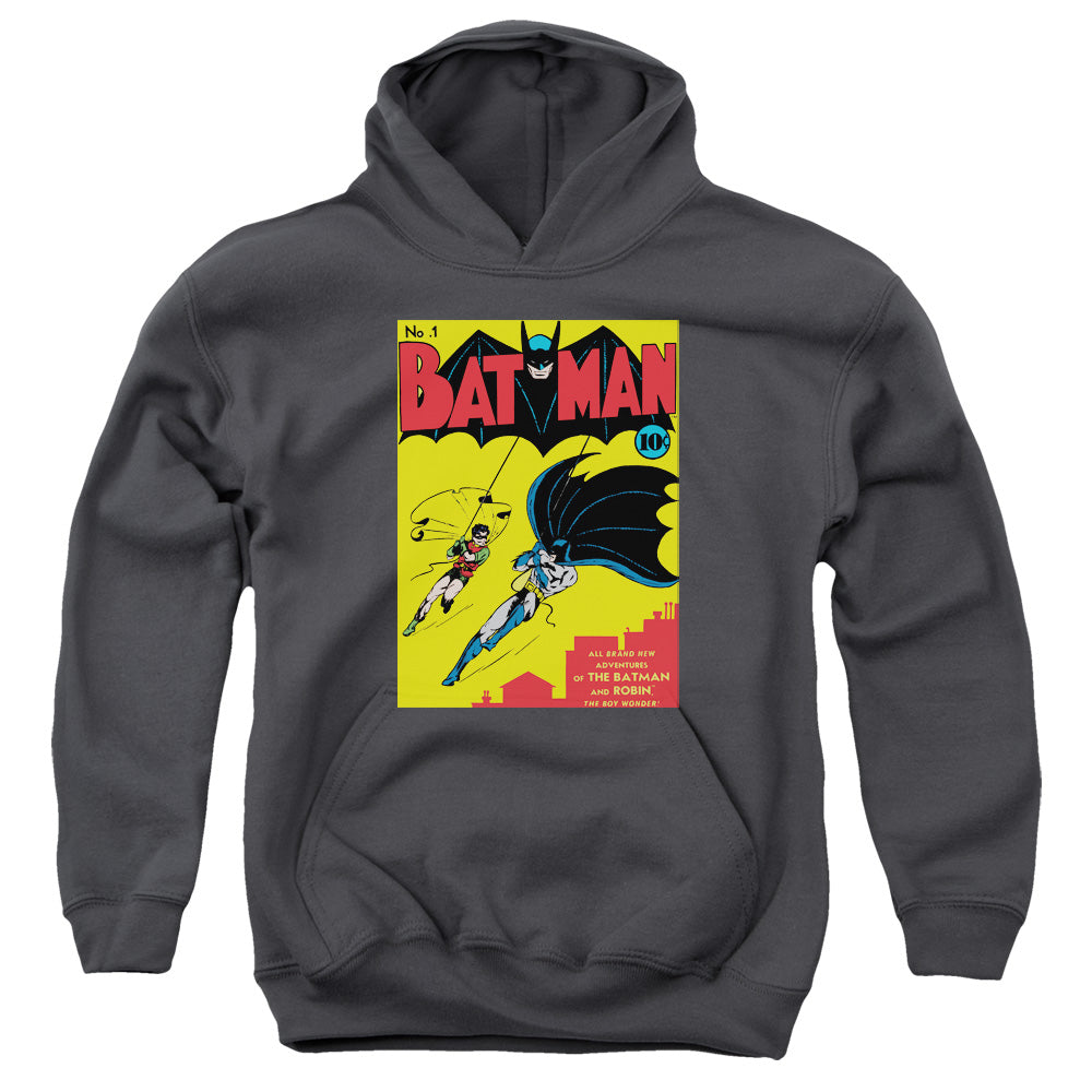Batman Batman First Kids Youth Hoodie Charcoal