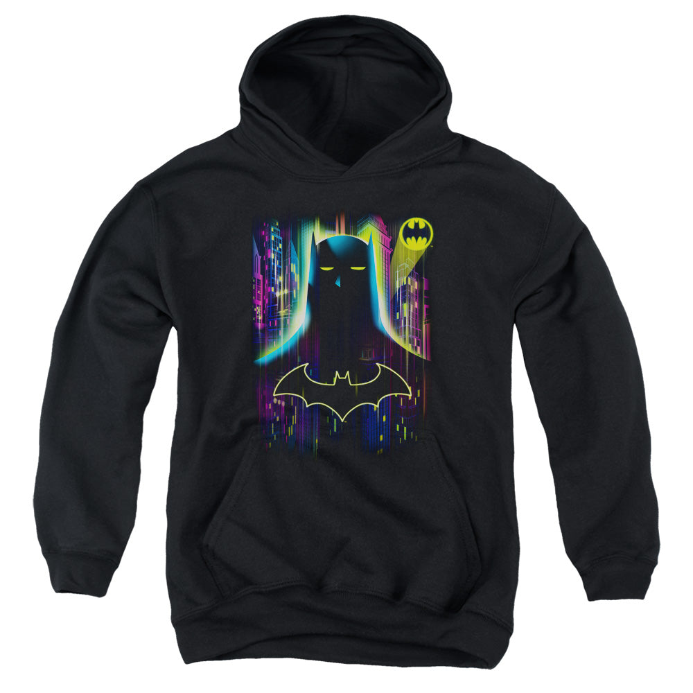 Batman Knight Lights Kids Youth Hoodie Black