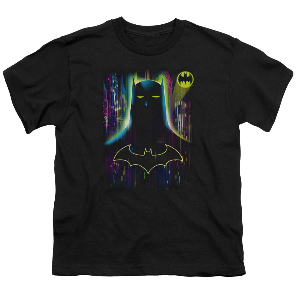 Batman Knight Lights Kids Youth T Shirt Black