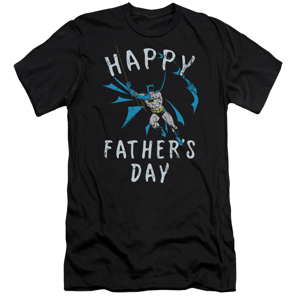 Batman Fathers Day Premium Bella Canvas Slim Fit Mens T Shirt Black