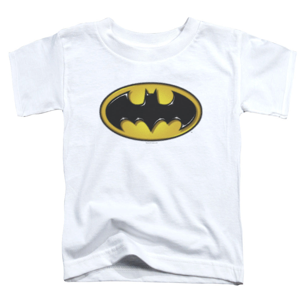 Batman Airbrush Bat Symbol Toddler Kids Youth T Shirt White