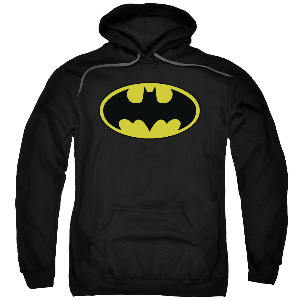 Batman Classic Logo Mens Hoodie Black