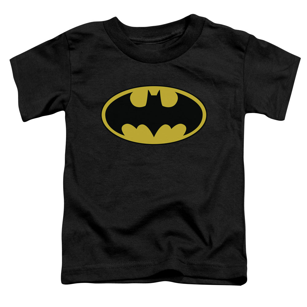 Batman Classic Logo Toddler Kids Youth T Shirt Black
