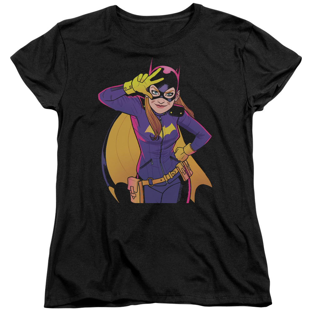 Batman Batgirl Moves Womens T Shirt Black Style001