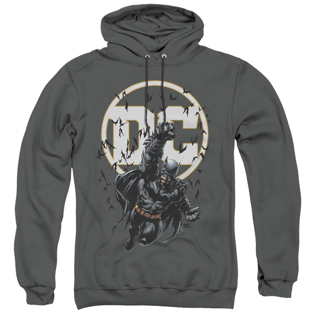 Batman Batman Dc Mens Hoodie Charcoal