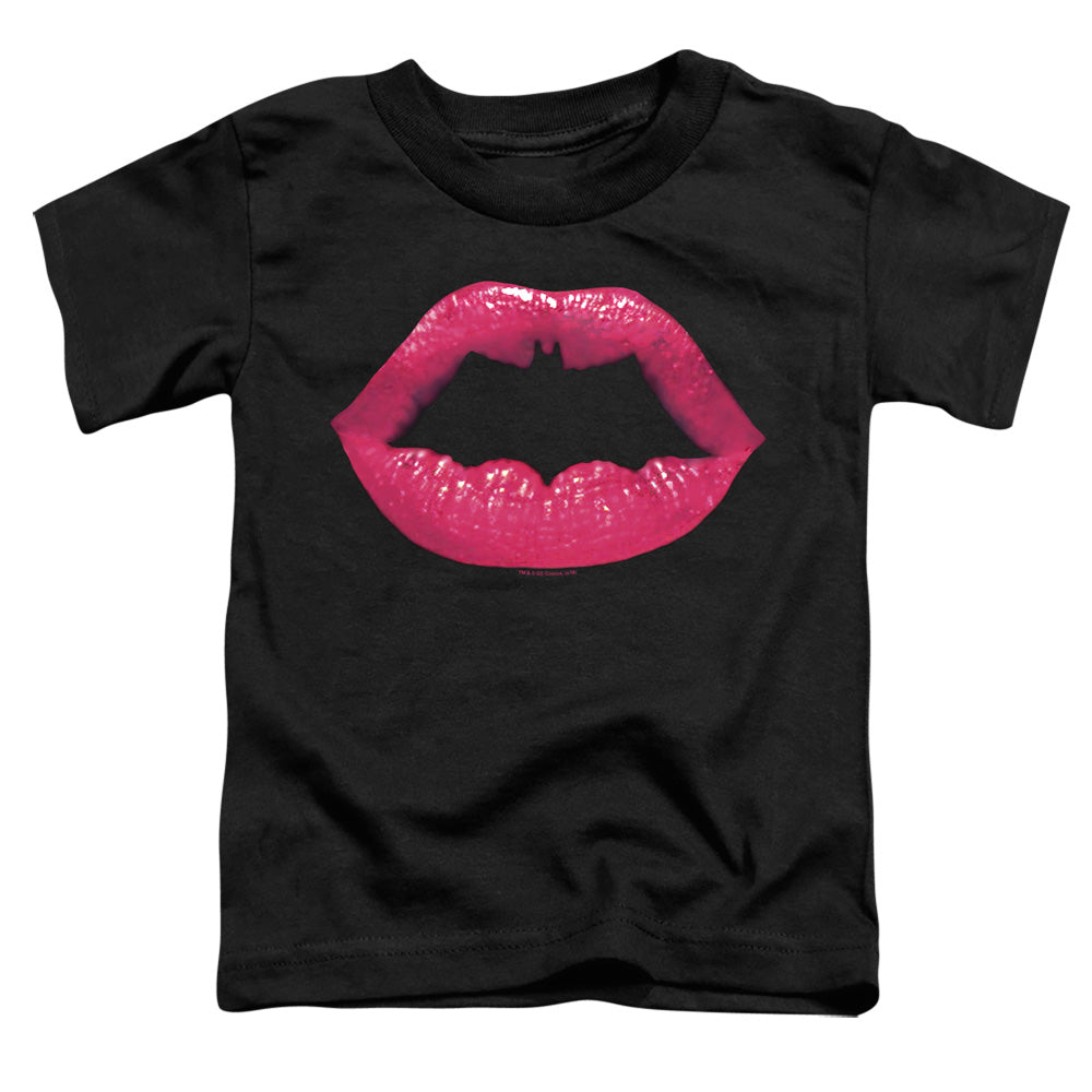 Batman Bat Kiss Toddler Kids Youth T Shirt Black