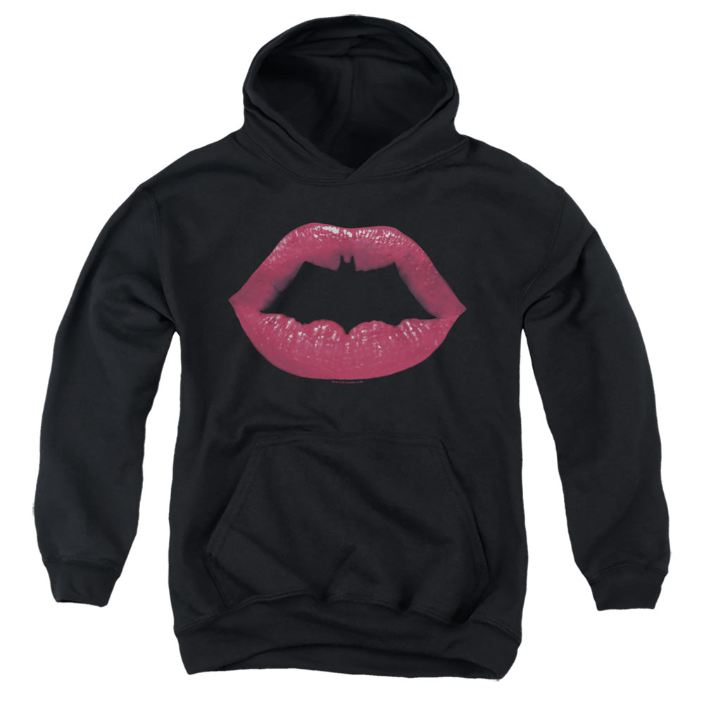Batman Bat Kiss Kids Youth Hoodie Black