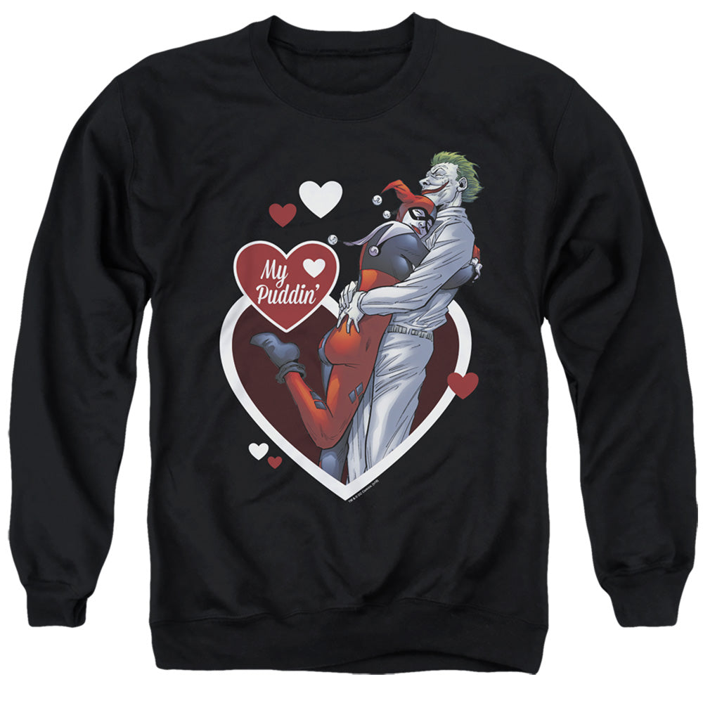 Batman My Puddin Mens Crewneck Sweatshirt Black