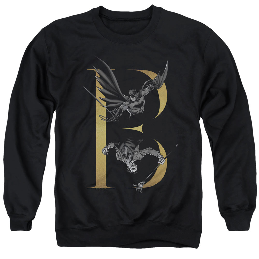 Batman B Mens Crewneck Sweatshirt Black
