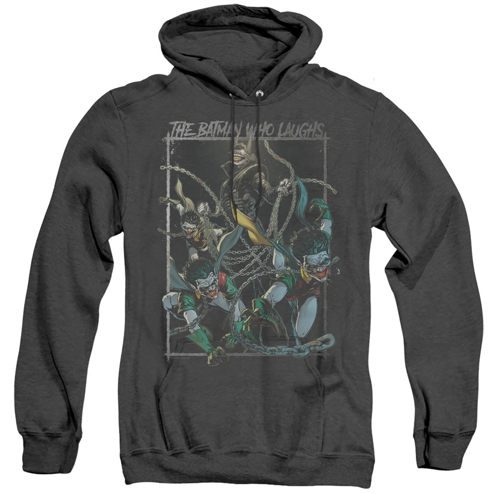 Batman Batman Who Laughs Heather Mens Hoodie Black