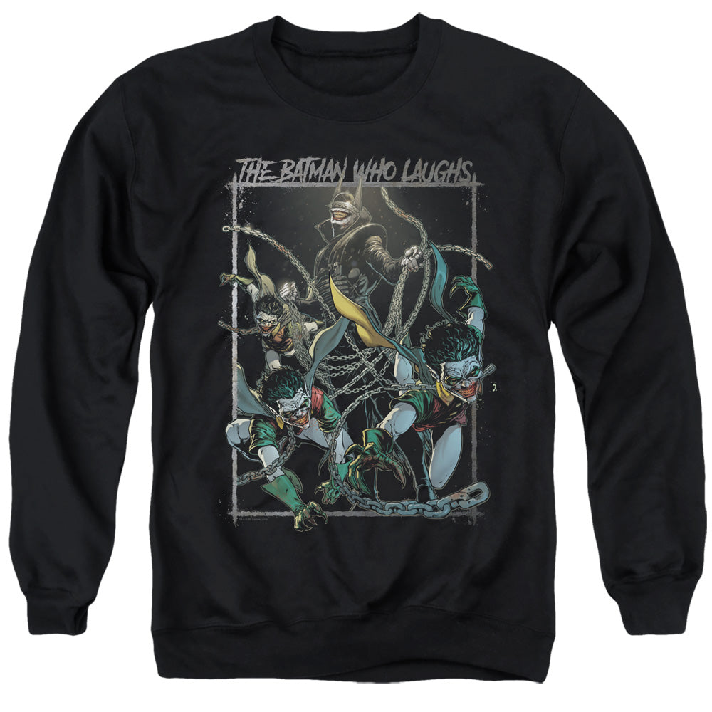 Batman Batman Who Laughs Mens Crewneck Sweatshirt Black