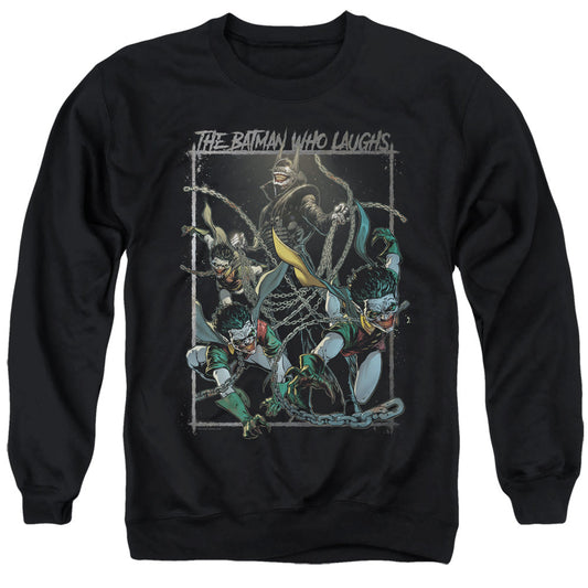 Batman Batman Who Laughs Mens Crewneck Sweatshirt Black